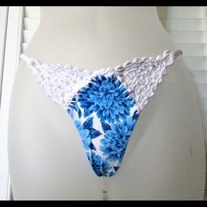 Frankie’s Bikini Blue Dahlia Bikini Bottom